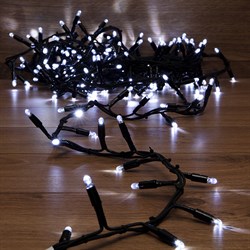 NEON-NIGHT Гирлянда «Кластер» 10 м, 200 LED, черный каучук, IP67, соединяемая, цвет свечения белый 315-255 - фото 91019