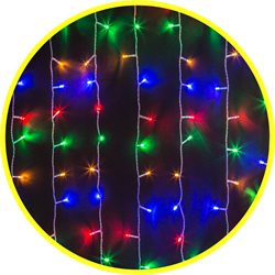 Navigator Гирлянда 93 663 NGF-C01-01 (занавес водопад RGBY 260 1.3*1.4м IP44 TR) 93663 - фото 91189