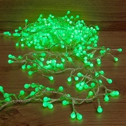 NEON-NIGHT Гирлянда "Мишура LED" 6 м прозрачный ПВХ, 576 диодов, цвет зеленый 303-614 - фото 91207