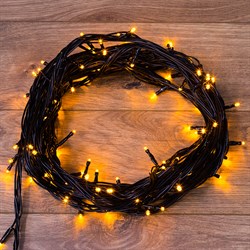NEON-NIGHT Гирлянда "Твинкл Лайт" 10 м, черный ПВХ, 100 диодов, цвет желтый 303-131 - фото 91265