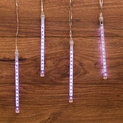 NEON-NIGHT Гирлянда "Тающие сосульки" светодиодная, 4шт х 20см, шаг 50см, 230В (с трансформатором) белые светодиоды 256-317-6 - фото 91338