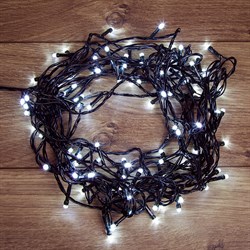 NEON-NIGHT Гирлянда светодиодная универсальная Уличная 100 LED БЕЛЫЕ 10 метров с контроллером 303-103 - фото 91340
