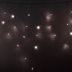 NEON-NIGHT Гирлянда Айсикл (бахрома) светодиодный, 4,8 х 0,6 м, прозрачный провод, диоды ТЕПЛЫЙ БЕЛЫЙ, 176 LED 255-146 - фото 91514