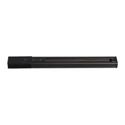 Novotech 135001 NT18 078 черный Шинопровод однофазный с токопроводом и заглушкой, 1м 135001 - фото 92274