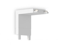 Ambrella Коннектор угловой внутренний для накладного шинопровода Magnetic Ultra Slim GV1103 WH белый IP20 48V 26*26*26 GV1103 - фото 92384