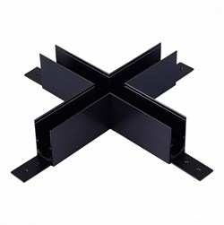 ST LUCE ST007.489.00 Коннектор X-образный для подвесногонакладного магнитного  шинопровода Черный ST007.489.00 - фото 92595