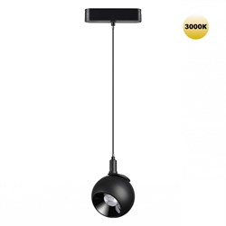 Novotech 359264 SHINO NT23 053 черный Трековый светильник для низковольтного шинопровода IP20 LED 12W 48V 960Лм 3000К SMAL 359264 - фото 92850