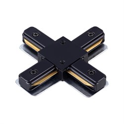 Novotech 135146 PORT NT22 черный Соединитель с токопроводом "X" для однофазного двухжильного шинопровода IP20 220V 135146 - фото 93038