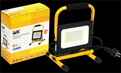 IEK Прожектор LED СДО 06-50П переносной 6500К IP65 черный LPDO603-050-65-K02 - фото 93226