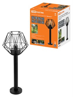 TDM Светильник садово-парковый "Доминго" 1х60 Вт, столб, H500 мм, металл, черный, Е27 SQ0330-2021 - фото 93283