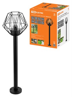 TDM Светильник садово-парковый "Доминго" 1х60 Вт, столб, H800 мм, металл, черный, Е27 SQ0330-2022 - фото 93284