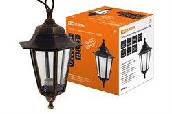 TDM Светильник садово-парковый НСУ 06-60-001 шестигранник, подвес, пластик, бронза SQ0330-0713 - фото 93325