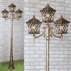 Elektrostandard Cassiopeya F/3 / Светильник садово-парковый черное золото a025298 - фото 93349