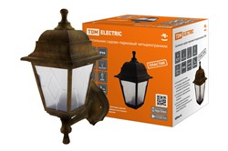 TDM Светильник садово-парковый НБУ 04-60-001 четырехгранник, настенный, пластик, расс.пластик, бронза SQ0330-0774 - фото 93395