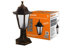 TDM Светильник садово-парковый НТУ 06-60-001 шестигранник, стойка, пластик, расс.пластик, бронза SQ0330-0772 - фото 93634