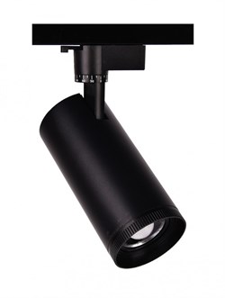 Jazzway Черный Трековый прожектор PTR 0728 ZOOM 28w BL ZOOM .5030534 - фото 93907