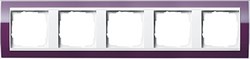 Рамка 5-пост, Gira Esprit для центральных вставок белого цвета цвет кабачка - фото 9398