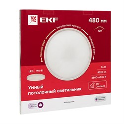 EKF Connect Умный потолочный светильник 480 мм sclwf-480-cct - фото 94038