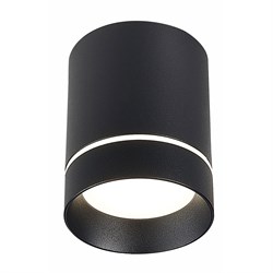 ST LUCE  ST115.442.07 Светильник потолочный Черный LED 1*7W 4000K 490Lm Ra>90 120о IP20 D79xH100 170-240V ST115.442.07 - фото 94130