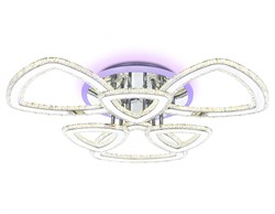 Ambrella Светильник светодиодный потолочный управляемый FA8861/3+3 CH хром 153W 3000K+6400K/3000K/6400K/4200K+4200K 670*610*130 (ПДУ РАДИО 2.4G) FA8861 - фото 94341