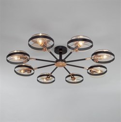 Eurosvet Потолочный светильник в стиле лофт 70121/8 черный a052342 - фото 95024