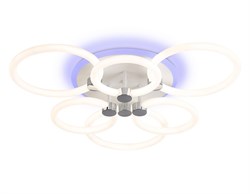 Ambrella Светильник светодиодный потолочный FA3844/3+3 WH белый 102W 3000K-6400K+RGB D670*115 (ПДУ РАДИО 2.4G) FA3844 - фото 95173
