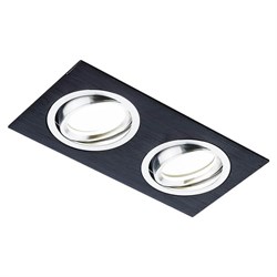 Ambrella Встраиваемый потолочный точечный светильник A601/2 BK сатин/черный MR16 A601/2 BK - фото 95182