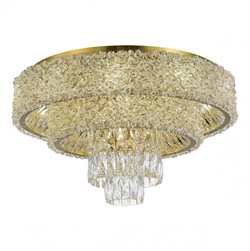 ST LUCE SL1637.302.16 Светильник потолочный Латунь/Прозрачный, Янтарный E14 16*60W SL1637.302.16 - фото 95287