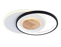 Ambrella Светильник светодиодный потолочный FL4789 WH/BK/WD белый/черный/дерево 54W 3000-6000K 460*365*45 (без ПДУ) FL4789 - фото 95454