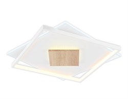 Ambrella Светильник светодиодный потолочный FL4790 WH/WD белый/дерево 77W 3000-6000K 515*515*50 (без ПДУ) FL4790 - фото 95464