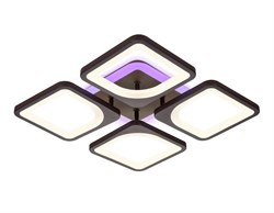 Ambrella Потолочный светодиодный светильник с пультом FA442/4 CF кофе 78W 520*520*80 (ПДУ РАДИО 2.4G) FA442 - фото 95593