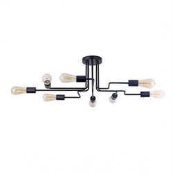 Maytoni Loft Gilbert Черный Потолочный светильник 8xE27 60W T532CL-08B - фото 95674