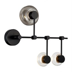 ST LUCE  SL6005.401.03 Светильник настенно-потолочный Черный/Дымчатый, Прозрачный LED 3*3W SL6005.401.03 - фото 95750