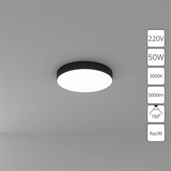 Arte Lamp A7350PL-1BK СВЕТИЛЬНИК ПОТОЛОЧНЫЙ FADO 400мм 50Вт 4000Лм 3000К A7350PL-1BK - фото 95754
