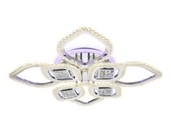 Ambrella Потолочный светодиодный светильник с пультом FA283/4+4 CH хром 147W 750*750*120 (ПДУ РАДИО 2.4G) FA283 - фото 95881