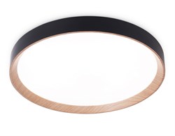 Ambrella Потолочный светодиодный светильник с пультом FZ1326 BK/LWD черный/светлое дерево IP20 60W 3000-6400K D490*80 (ПДУ ИК) FZ1326 - фото 95969