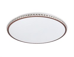 Ambrella Потолочный светодиодный светильник с пультом FF71 WH/CF белый/кофе 72W+24W D500*60 (ПДУ ИК) FF71 - фото 96200