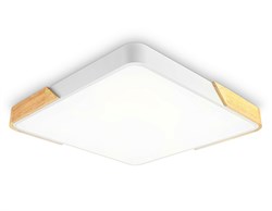 Ambrella Потолочный светодиодный светильник FZ1312 WH/LW белый/светлое дерево 36W 5000K 400*400*50 (без ПДУ) FZ1312 - фото 96255