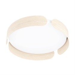 Eglo 99622 Светильник потолочный VALCASOTTOS, LED 24W, 2050lm, H75, Ø350, сталь/пластик, белый/коричневый 99622 - фото 96257