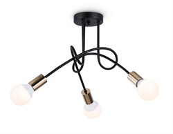 Ambrella Потолочный светильник в стиле лофт TR80415/3 BK/GD черный/золото E27/3 max 60W D670*370 TR80415 - фото 96281