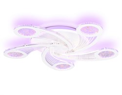 Ambrella Светильник потолочный светодиодный с пультом FA4476/5 WH белый 98W 3000K+BL/4200K+PU/3000K+6400K D620*75 (ПДУ ИК) FA4476 - фото 96375