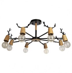 LOFT IT 10024/8 Black Светильник потолочный SVEN, шт 10024/8 Black - фото 96434