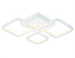 Ambrella Светильник потолочный светодиодный с пультом FA9541/2+2 WH белый 108W 6400K/3000K 670*500*110 (ПДУ РАДИО 2.4G) FA9541 - фото 96469