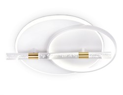 Ambrella Светильник светодиодный потолочный FL5007 WH/GD белый/золото 3000K/4200K/6400K 72W 565*460*92.5 (ПДУ РАДИО 2.4G) FL5007 - фото 96760