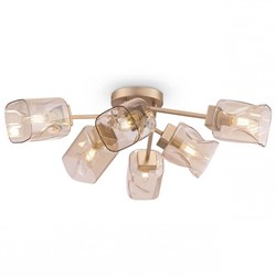 Freya Modern Isabella Матовое Золото Потолочный светильник FR5095CL-06G - фото 96818