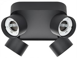 Светильник 4044 накладной потолочный под лампу 4хGX53 черный IEK LT-UPB0-4044-GX53-1-K02 pe803532 - фото 96898