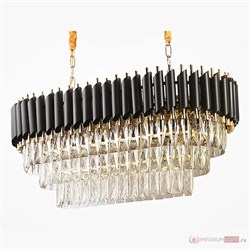 ImperiumLoft Люстра Empire Black Rectangular Chandelier Crystal 156487-22 - фото 97001