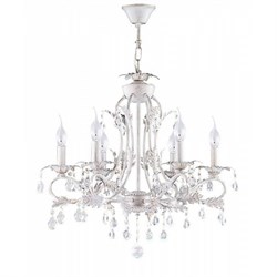 Freya Floristic Dezi Белый с Золотом Люстра E14 60W FR3040-PL-06-WG - фото 97168