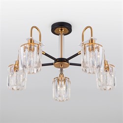 Eurosvet Потолочная люстра в стиле лофт 70090/5 черный a045144 - фото 97254