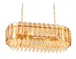 Ambrella Подвесная люстра TR5074/8 GD/TI/CL золото/янтарь/прозрачный E14/8 max 40W 800*360*950 TR5074 - фото 97278